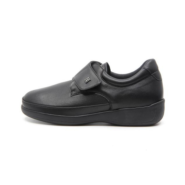 Chaussures pieds sensibles fermées par velcro - Noir - Mabel Shoes