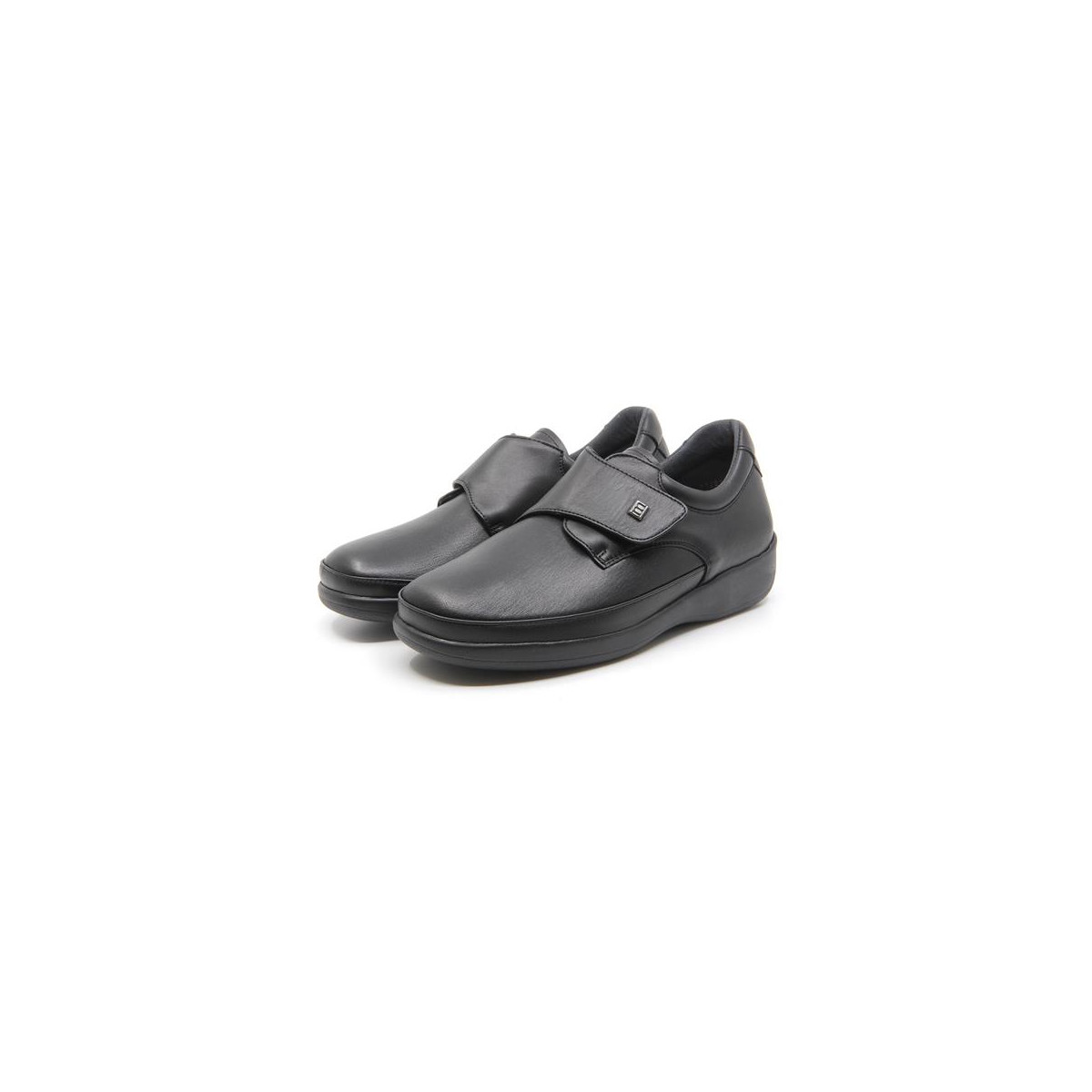 Chaussures pieds sensibles fermées par velcro - Noir - Mabel Shoes