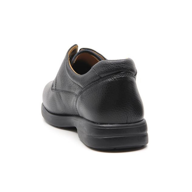 Chaussures diabétiques en cuir à lacets - Noir - Mabel Shoes