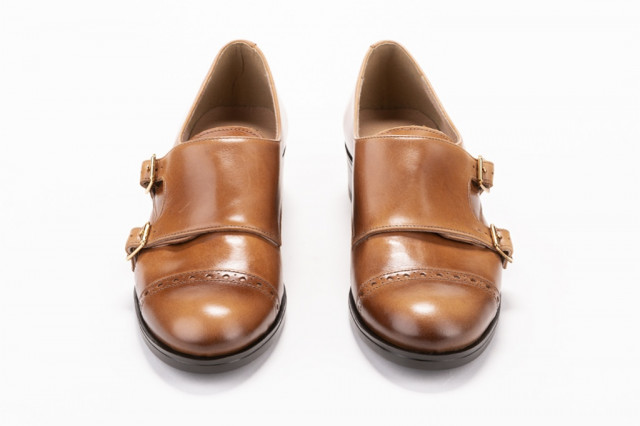 Chaussures à boucle en cuir - Cuivre - Lince