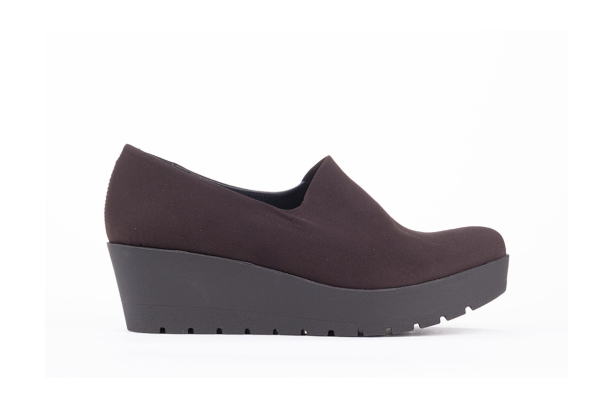 Chaussures compensées en lycra - Marron - Lince