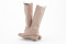 Bottes en cuir mat - Beige - Lince