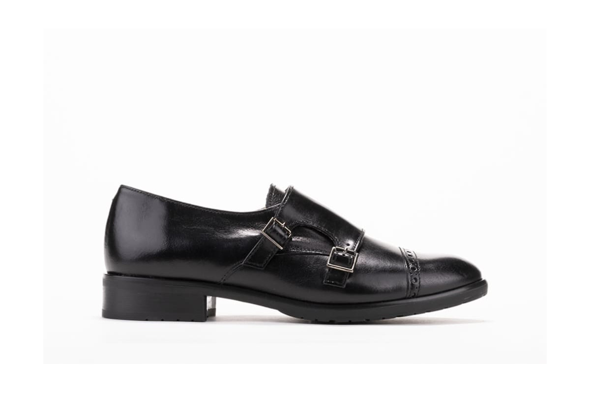 Chaussures à boucle en cuir - Noir - Lince