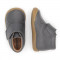 Chaussures enfant à scratch en cuir lisse - Gris - elorell