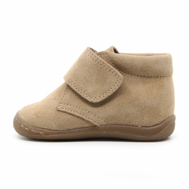 Chaussures enfant à scratch en daim - Beige - elorell