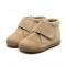 Chaussures enfant à scratch en daim - Beige - elorell