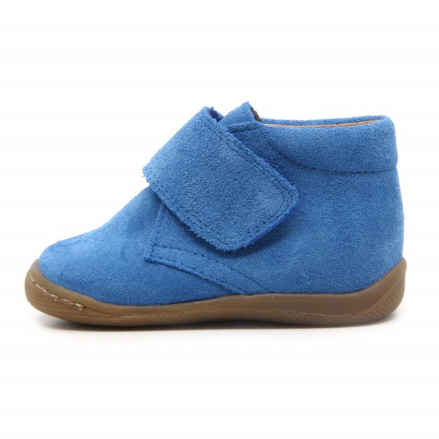 Chaussures enfant à scratch en daim - Bleu - elorell