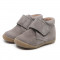 Chaussures enfant à scratch en daim - Gris - elorell