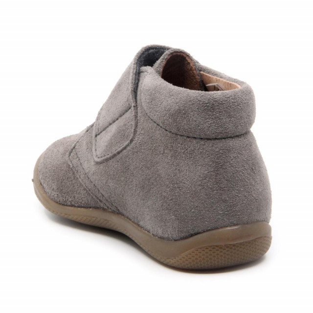 Chaussures enfant à scratch en daim - Gris - elorell