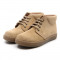 Chaussures enfant à lacets en daim - Beige - elorell