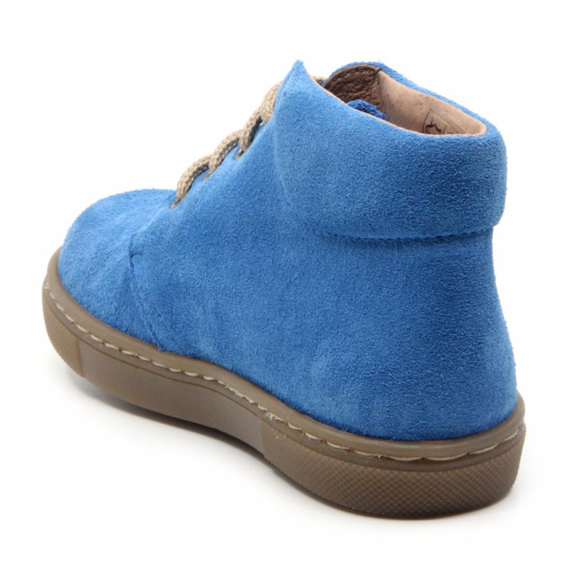 Chaussures enfant à lacets en daim - Bleu - elorell