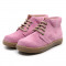 Chaussures enfant à lacets en daim - Rose - elorell