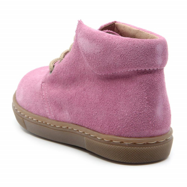 Chaussures enfant à lacets en daim - Rose - elorell