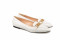 Mocassins en cuir effet croco - Blanc - Xseni Greye