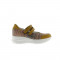 Chaussures confort en cuir à scratch - Jaune - Jose Saenz