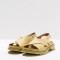 Sandales plates à larges brides croisées - Jaune Pâle - art