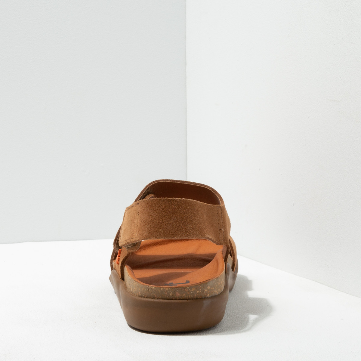Sandales plates en cuir suédé - Cuivre - art