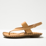 Sandales plates en cuir à semelles tressées - Neosens