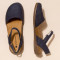 Sandales en cuir bout fermé à semelles en caoutchouc recyclé - El naturalista