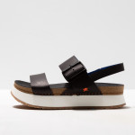 Sandales plateforme en cuir à boucle - art