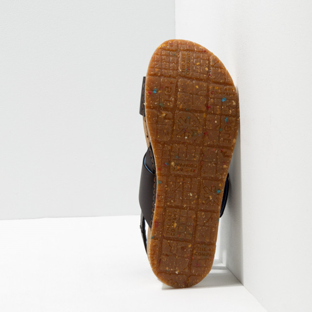 Sandales plateforme en cuir à boucle - Noir - art