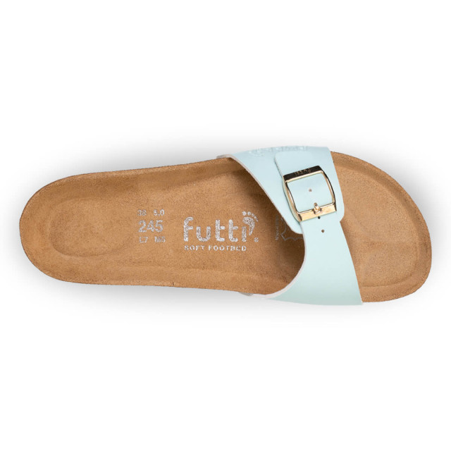 Mules plates pastel - Bleu - Futti