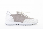 Baskets en mesh et cuir fantaisie - Lince