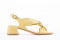 Sandales à talon carré à brides croisées - Jaune - Lince
