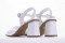 Sandales à talon en cuir lisse - Blanc - Lince