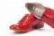 Derbies en cuir verni - Rouge - Lince