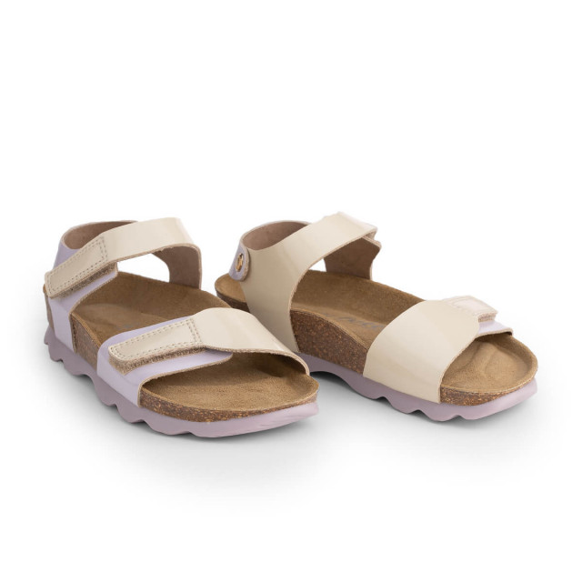 Sandales confortables enfants ergonomiques à scratch - Beige - Futti