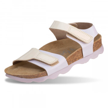 Sandales confortables enfants ergonomiques à scratch - Beige - Futti