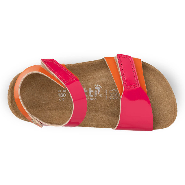Sandales confortables enfants ergonomiques à scratch - Rose - Futti