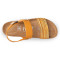 Sandales confortables plates à bride tressée en raphia - Jaune - Futti