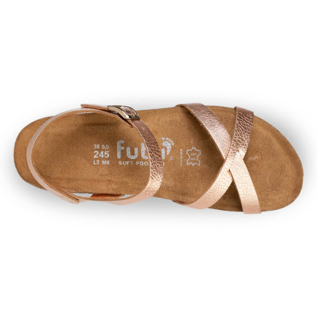 Sandales confortables compensées ergonomiques - Rose - Futti