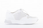 Baskets blanches en cuir - Blanc - Lince