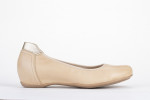Ballerines en cuir à détails dorés - Lince