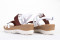 Sandales compensées design à larges et fines brides - Blanc - Lince