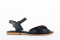 Sandales confortables plates à bout croisé - Noir - Lince