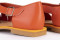 Sandales confortables plates en cuir à lanières croisées - Orange - Lince