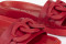 Mules plates ornées d'une chaîne à maillons - Rouge - Lince