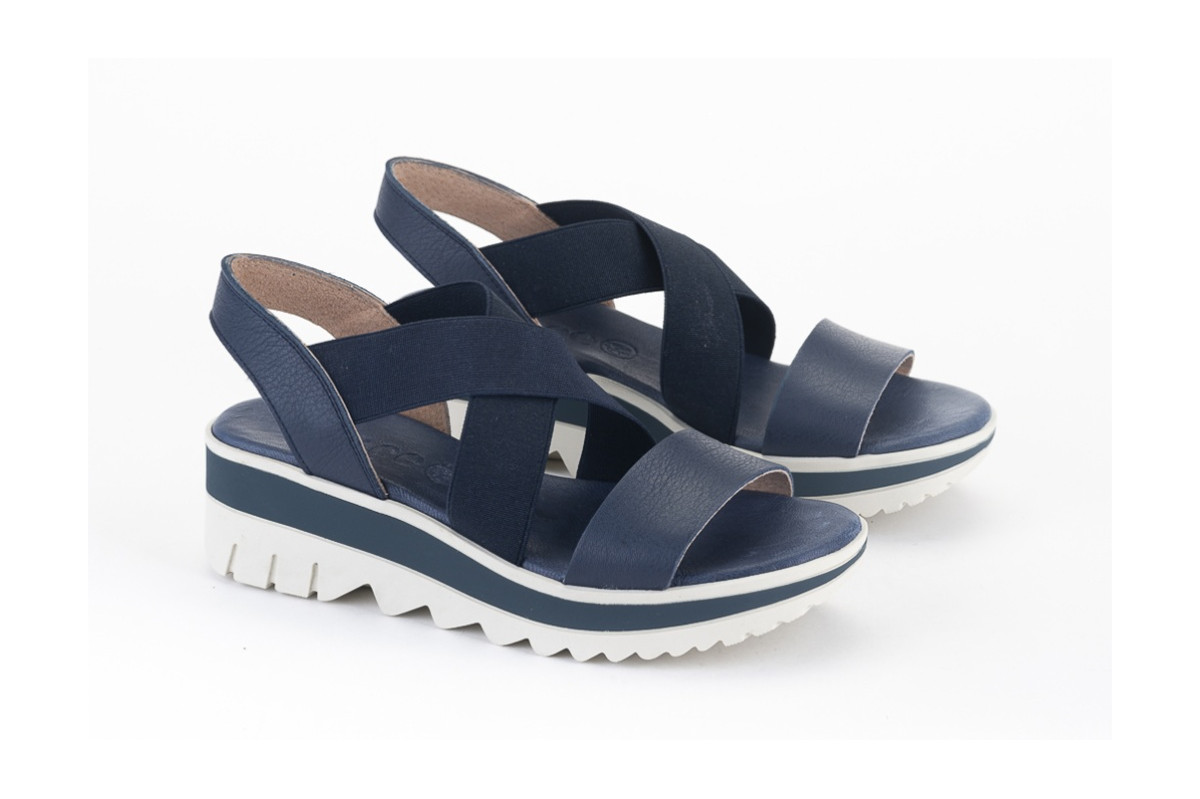 Sandales compensées deals brides croisées
