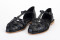Sandales confortables plates échancrées fermées au talon - Noir - Lince