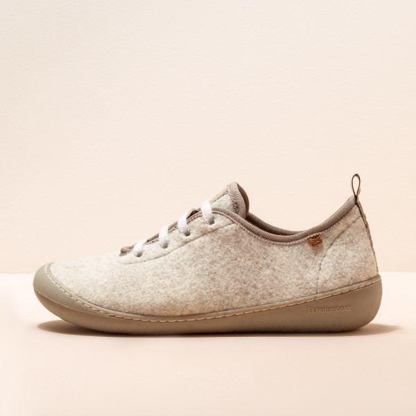 Chaussons élastiqués en laine - Beige - El naturalista