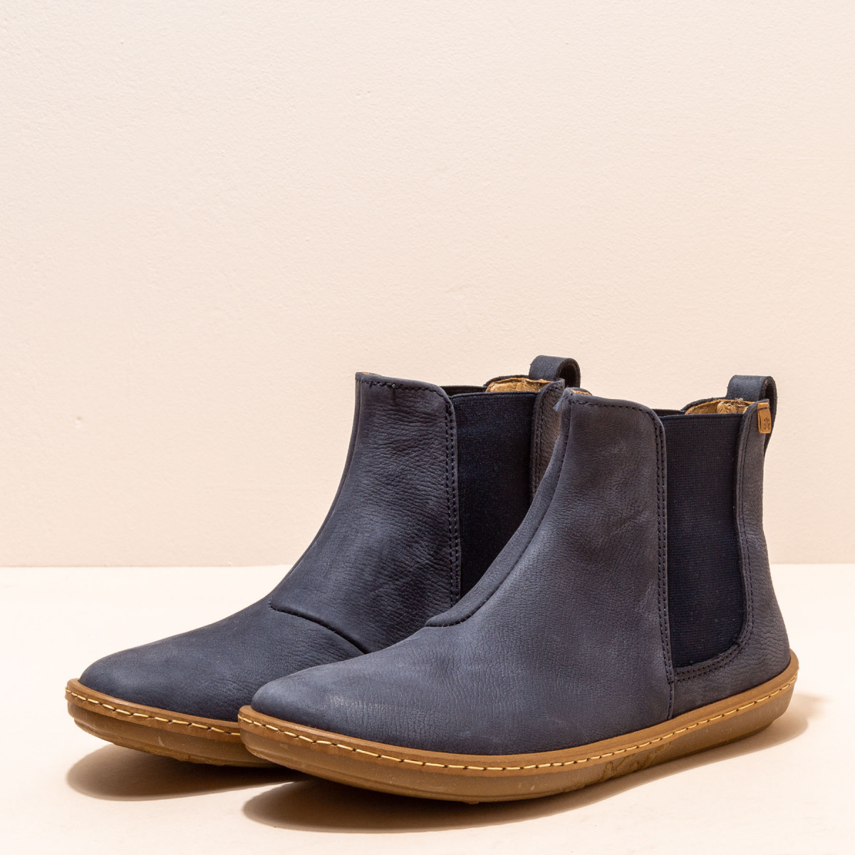 Bottines chelsea en cuir - Bleu Marine - El naturalista