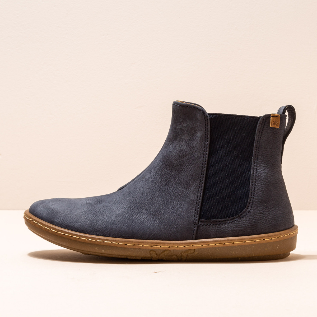 Bottines chelsea en cuir - Bleu Marine - El naturalista