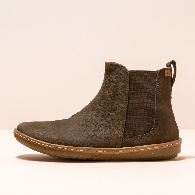 Bottines chelsea en cuir - Kaki - El naturalista