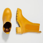 Bottines chelsea à talon en cuir gras - art