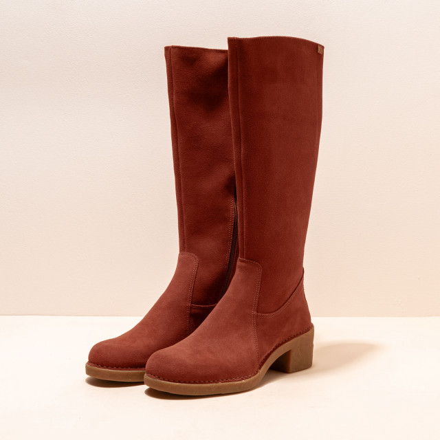 Bottes à talon en cuir doux - Rouge - El naturalista