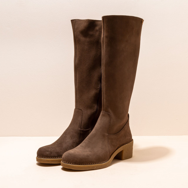 Bottes à talon en cuir doux - Marron - El naturalista